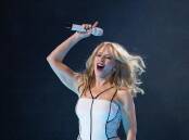 Kylie Minogue has wrapped up her first series of concerts at Las Vegas venue Voltaire. (EPA PHOTO)